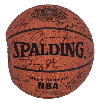 1996 NBA All-Star Game Multi-Signed Basketball With 29 Signatures Including Michael Jordan (Beckett)